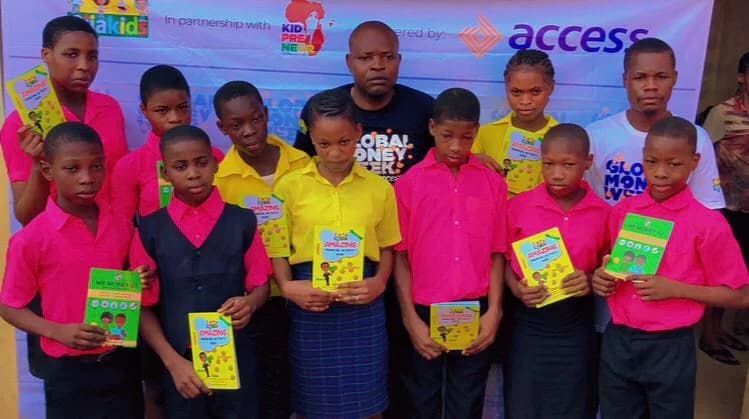Goodnews Primary pupils at a reading event